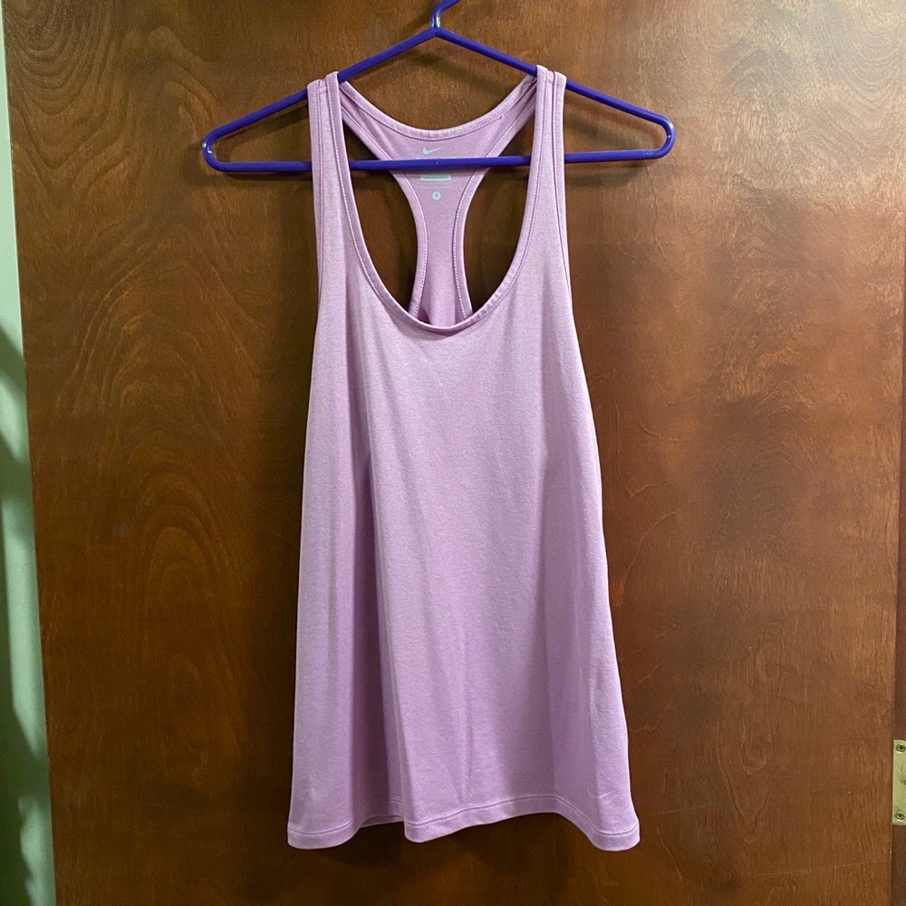 Purple dri-fit Nike athletic tank top